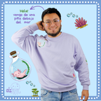 Buzo Oversize 100% Algodón de alta calidad con Bordado de Axolote | Genderless - NAOS