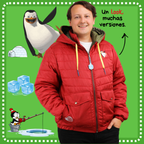 Chaqueta Acolchada Semi Impermeable con Bordados de Pingüinos y Detalles del Polo Norte | Genderless -  Horologil