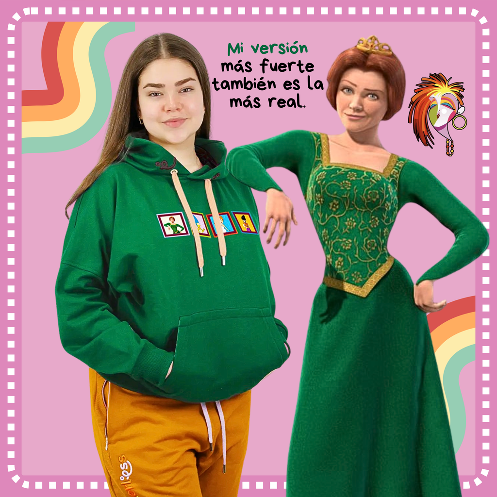 Hoodie Oversize en 100% Algodón Perchado de alta calidad con Bordados de Personajes Femeninos | Genderless - Lauper