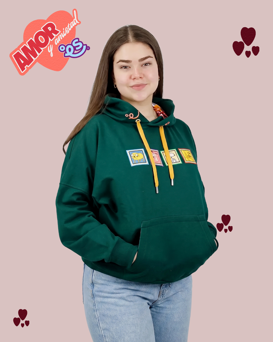 Hoodie Oversize en 100% Algodón Perchado de alta calidad con Bordados de Personajes Perrunos | Genderless - Doggy