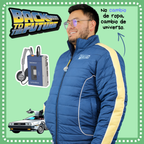 Chaqueta Semi Impermeable Reflectiva Inspirada en Volver al Futuro | Genderless - Delorean