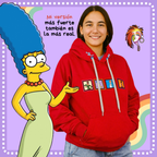 Hoodie Oversize en 100% Algodón Perchado de alta calidad con Bordados de Personajes Femeninos | Genderless - Lauper