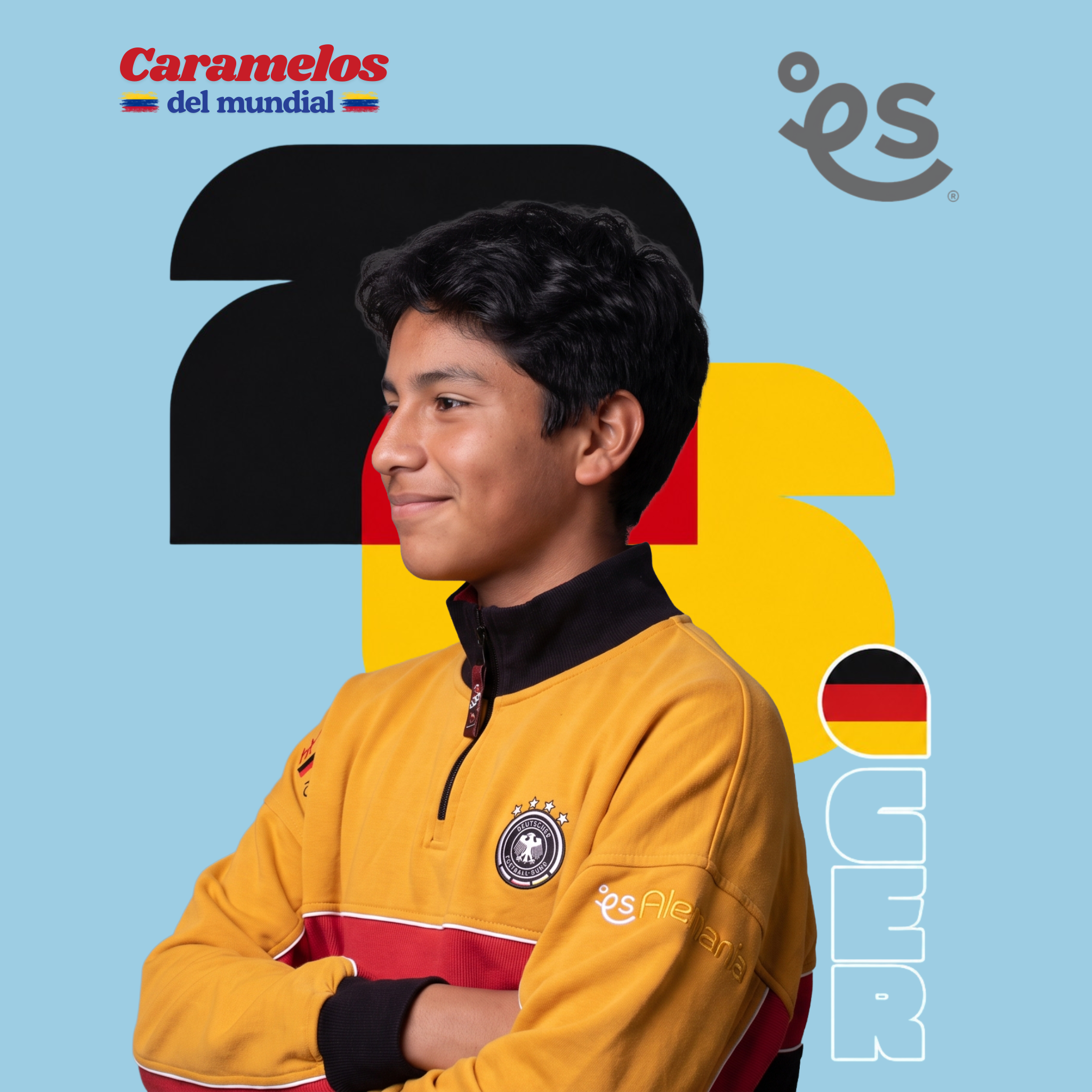 Buzo Alemania 🇩🇪  Half Zip Oversize | Caramelos del Mundial - Genderless