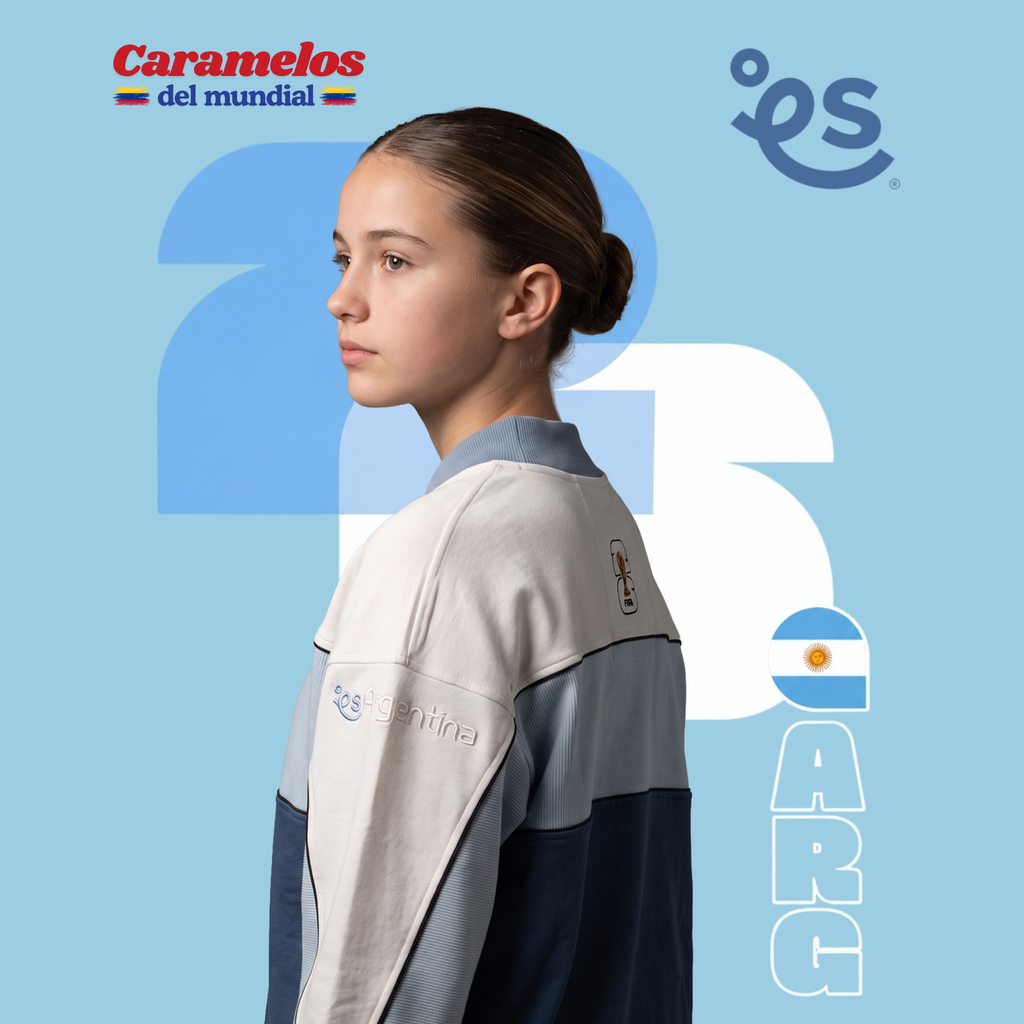 Buzo Argentina 🇦🇷 Half Zip Oversize | Caramelos del Mundial - Genderless
