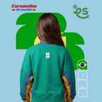 Buzo Brasil 🇧🇷 Half Zip Oversize | Caramelos del Mundial - Genderless