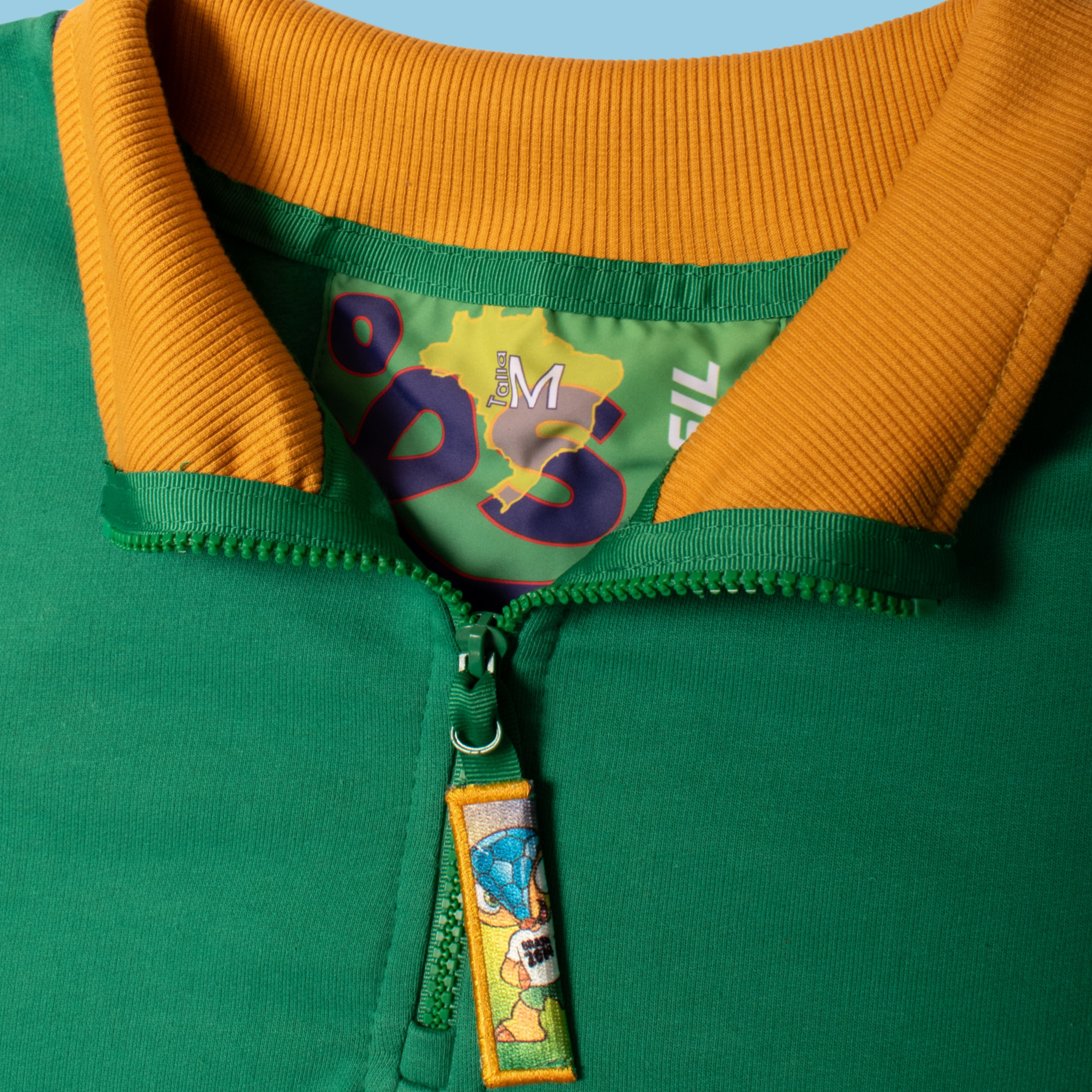 Buzo Brasil 🇧🇷 Half Zip Oversize | Caramelos del Mundial - Genderless