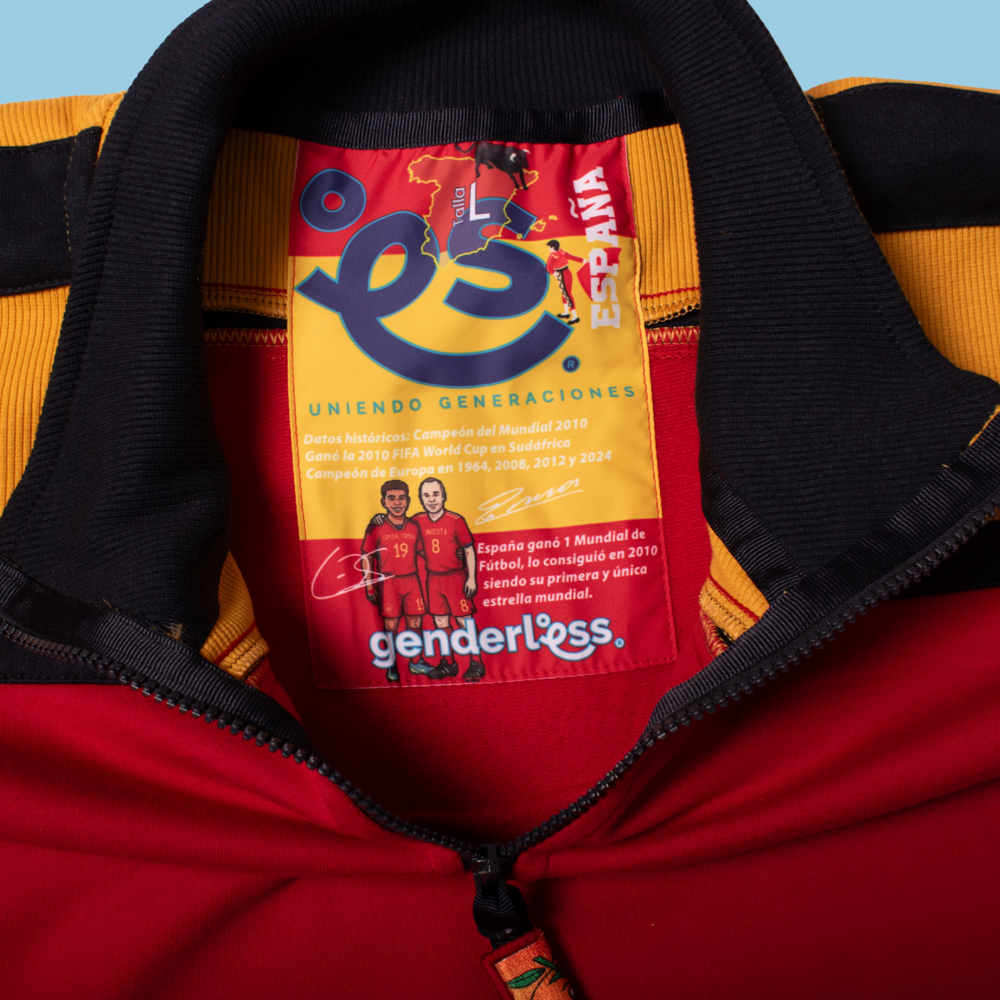 Buzo España 🇪🇸 Half Zip Oversize | Caramelos del Mundial - Genderless