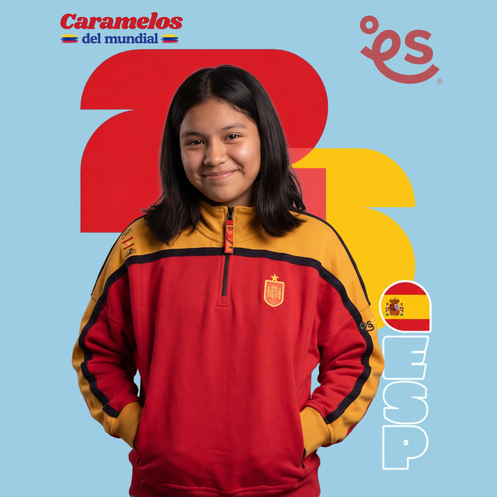 Buzo España 🇪🇸 Half Zip Oversize | Caramelos del Mundial - Genderless