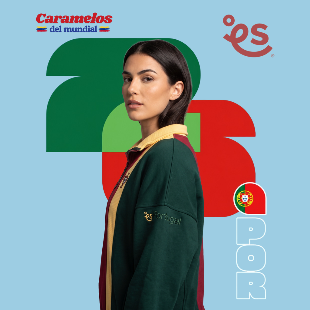 Buzo Portugal  🇵🇹 Half Zip Oversize | Caramelos del Mundial - Genderless