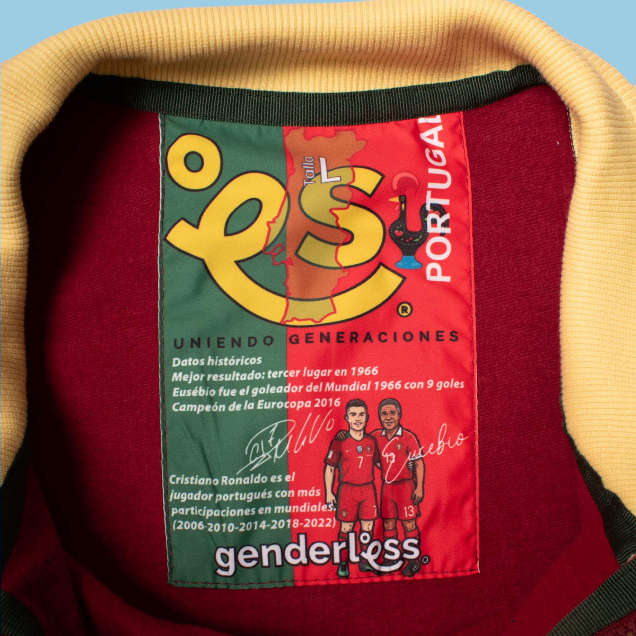 Buzo Portugal  🇵🇹 Half Zip Oversize | Caramelos del Mundial - Genderless